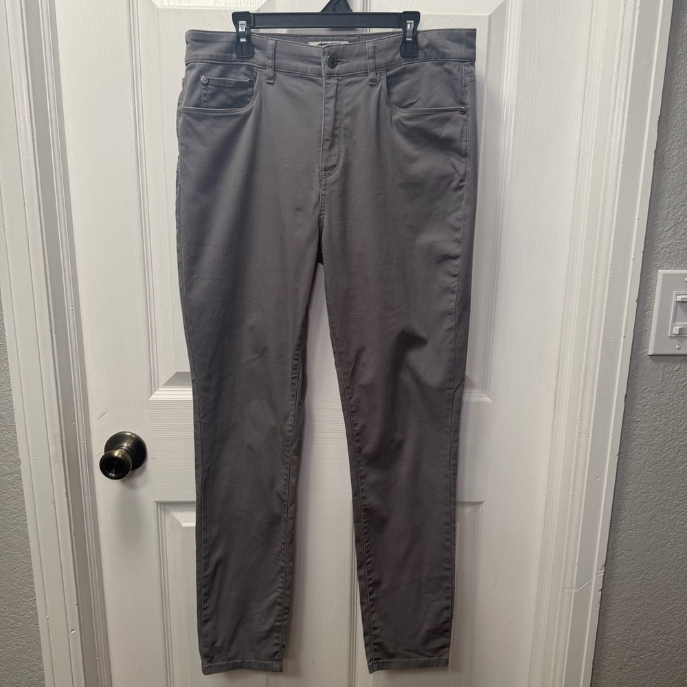 Mountain Khakis Slim Fit Pants Women’s 10P, Gray, 98% Cotton